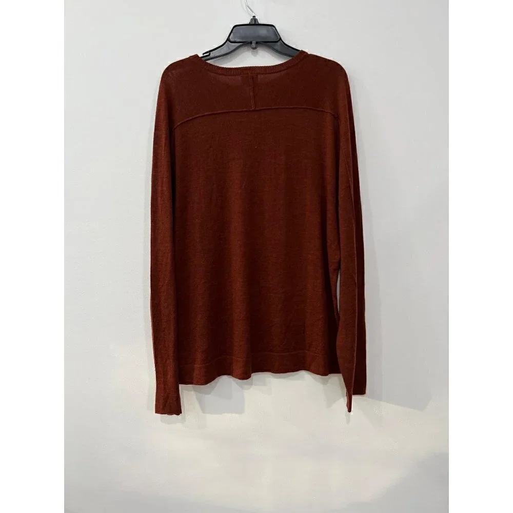 NWT GOOD MAN BRAND Size XL MVP Slim Fit Notch Neck Wool Sweater brown MSRP$185